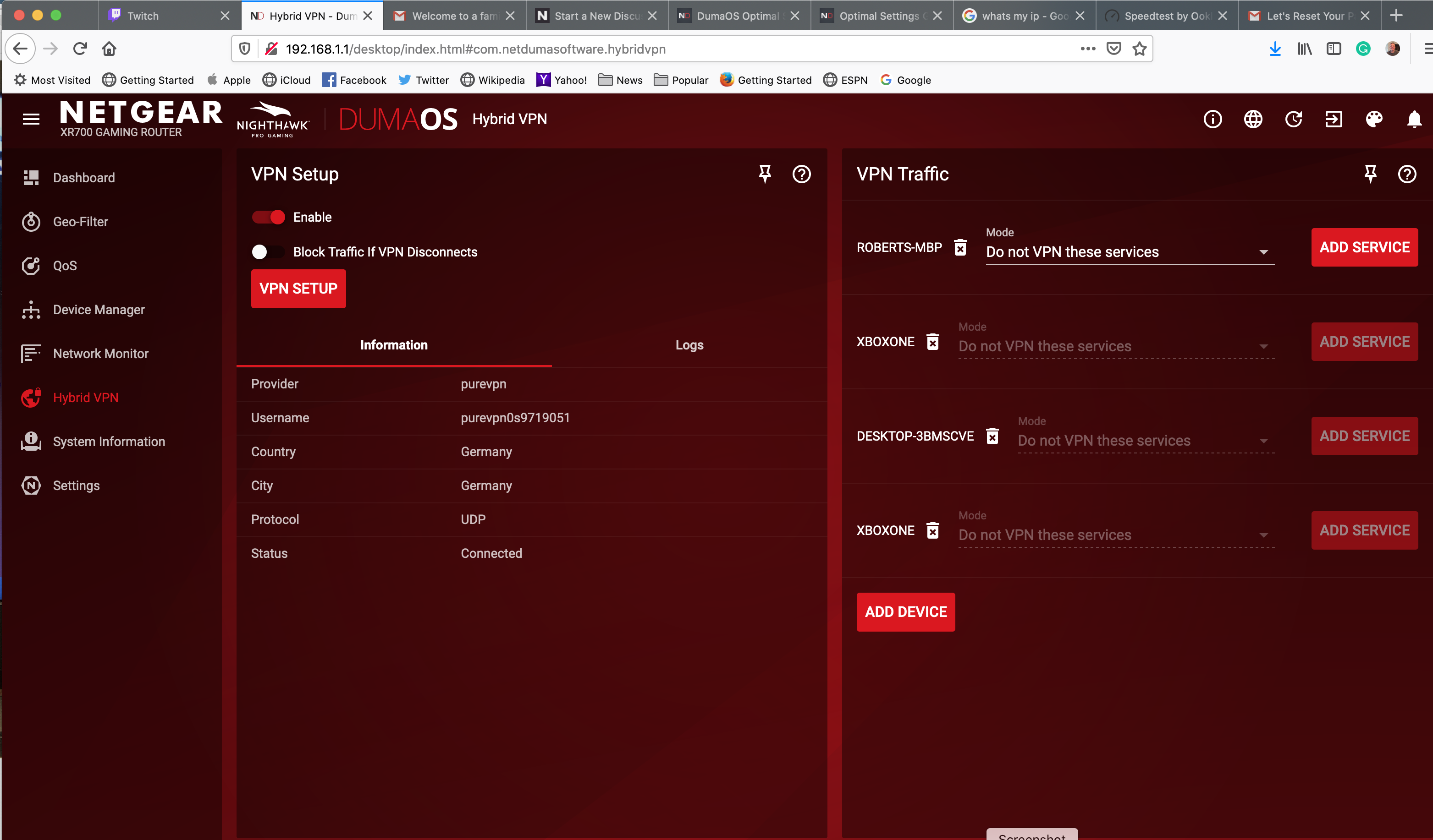 XR700 GEOFILTER and VPN not working for XBOX NETGEAR Communities